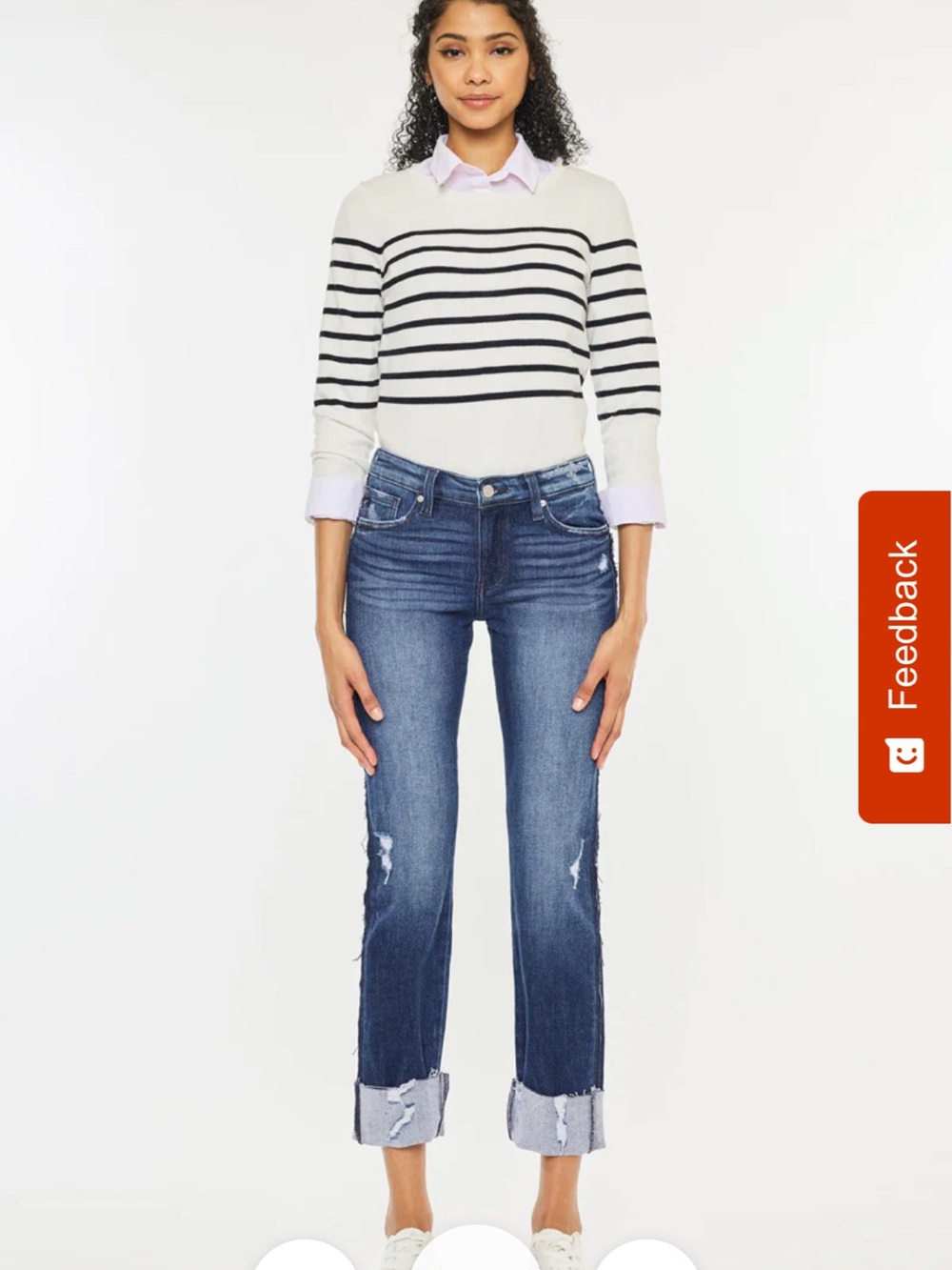 KanCan Fallon Mid Rise Slim Straight